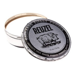 Reuzel Concrete Hold Matte Pomade (12 oz XXL) Strong Hold Wax | No Shine | Water Soluble - 1 of 3