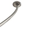 LunaLulinlk Dual Mount No Rust 50” to 72” Adjustable Curved Shower Curtain Rod, Nickel - 4 of 4