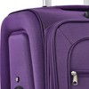 Infurnic Bag and Luggage Sets Hardshell  3 PCS with 360° Spinners Lightweight Suitcase, DurableTravel Suitcase, Purple, 30.3"*18.9"*12.6" - 4 of 4