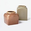 Modern Brown Ceramic Vase - Threshold™ designed with Studio McGee - image 4 of 4