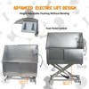 50" Dog Grooming Tub Electric Height Adjustment, Professional Stainless Steel Dog Bath Station w/Soap Box, Faucet, Rich Accessory, Pet Bathtub - 3 of 4
