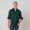 Hope & Henry Men's Organic Long Sleeve Flannel Button Down Shirt, Scottish Herringbone, Medium - 2 of 4