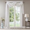 Clarissa Diamond Sheer Embroidered Window Scarf - 3 of 4