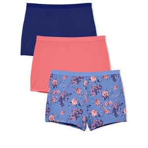 Comfort Choice Plus Size Boy Short 3-Pack - 1 of 4