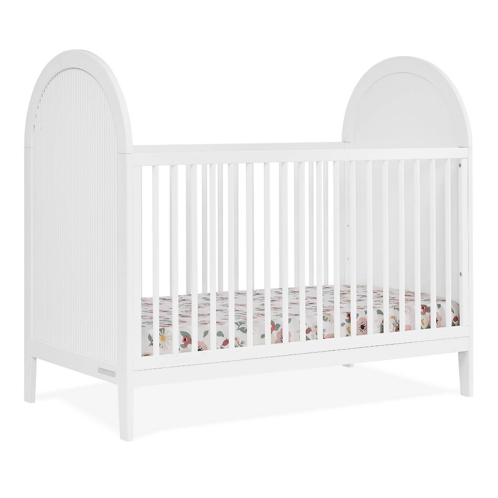 Delta Children Eloise 4-in-1 Convertible Crib - Greenguard Gold Certified - Bianca White
