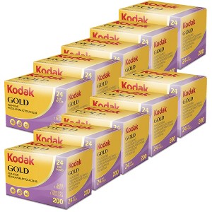 Kodak GOLD 200 Color Negative Film 35mm Roll Film, 24 Exposures - 10pk - 1 of 3