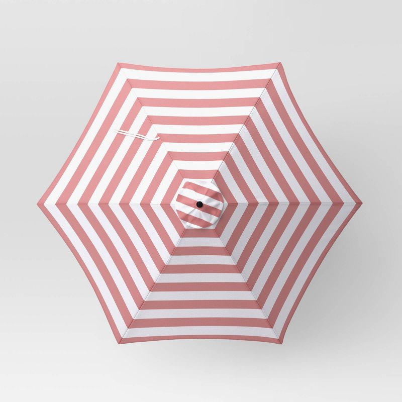 9' Round Cabana Stripe Outdoor Patio Market Umbrella with Black Pole - Threshold™, 5 of 8