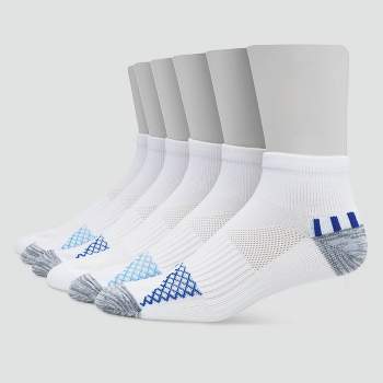 Hanes Premium Men's X-Temp Performance Ankle Socks 6pk - White 6-12