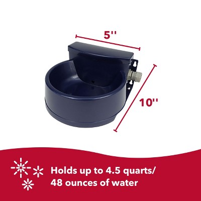 Navy Automatic Outdoor Pet Water Dispenser Bowl