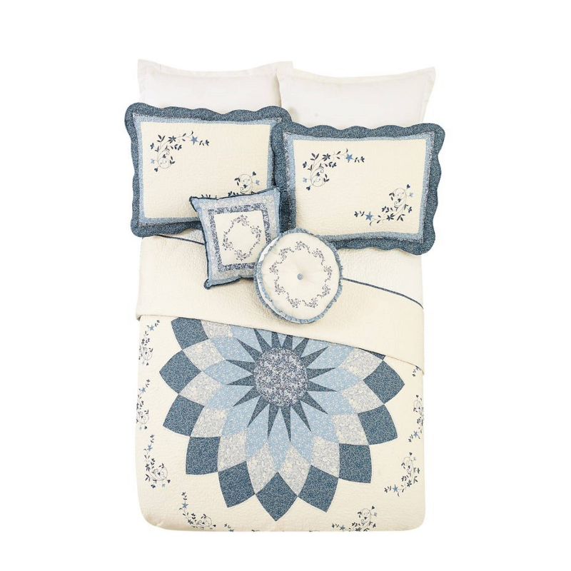 14&#34; Charlotte Round Decorative Throw Pillow - Modern Heirloom, 3 of 4