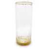 Classic Touch Glass Optic Pitcher with Gold Base and Rim, 9.75"H - 2 of 3