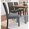 NicBex Dining Room Table Set for 4 Morden Dining Table Set with Wooden Tabletop, Metal Legs and 4 Upholstered Chairs for Dining Room - 3 of 4