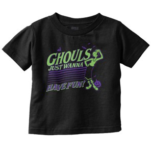 Olive Oyl Ghouls Just Wanna Have Fun Toddler Baby Girl T Shirt Brisco Brands - 1 of 4