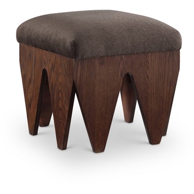 brown velour fur fabric/brown