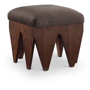 Meridian Furniture,Altair Velour Fur Fabric Bench - 1 of 4