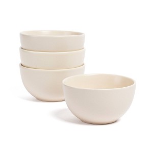 over&back Set of 4 9oz Coupe Hand-Finished Stoneware Mini Bowls Semi-Matte - 1 of 4