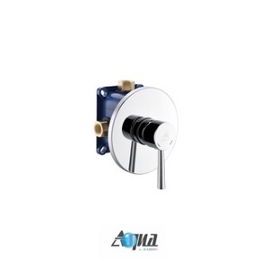 KubeBath Aqua Rondo by KubeBath 1-Way Rough-In Shower Valve With Cover Plate, Handle and Diverter - 1 of 1