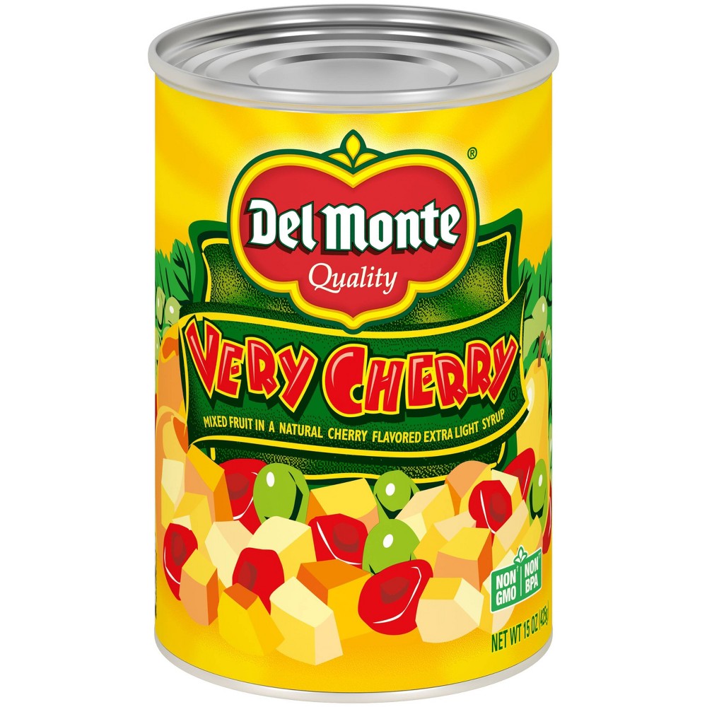 UPC 024000019091 product image for Del Monte Very Cherry Mixed Fruit in a Natural Cherry Flavored Light Syrup - 15o | upcitemdb.com