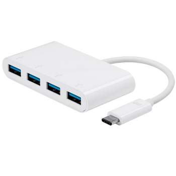 Monoprice Usb 3.0 Hub With Ac Adapter  Aluminum, 4-port, Up To 5gbps :  Target