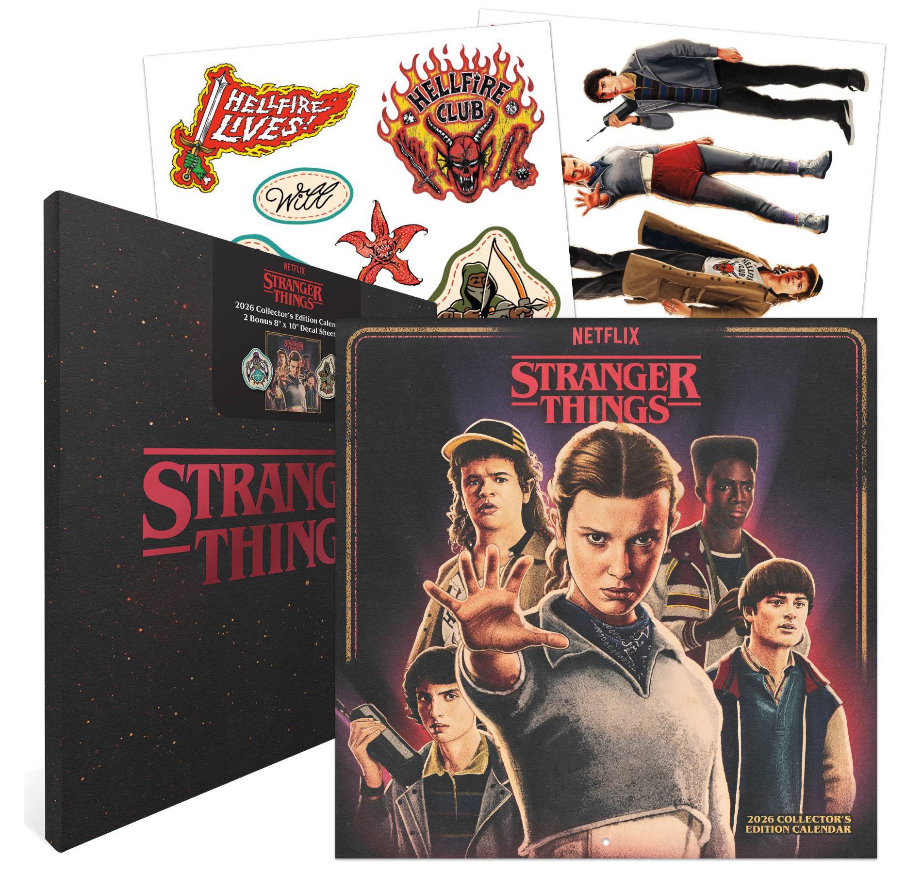 Stranger Things 2026 Season 5 Collector's 12.63"x12.63" Edition Calendar