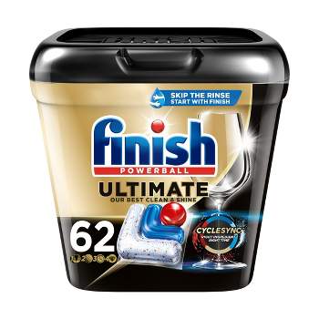 Finish Ultimate Dishwasher Detergent Tabs with CycleSync Technology