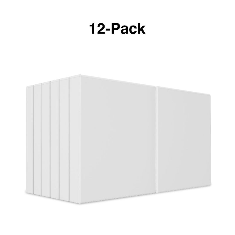 Staples 1" Simply View Binders with Round Rings White 12/Pack 23735/21684, 2 of 9