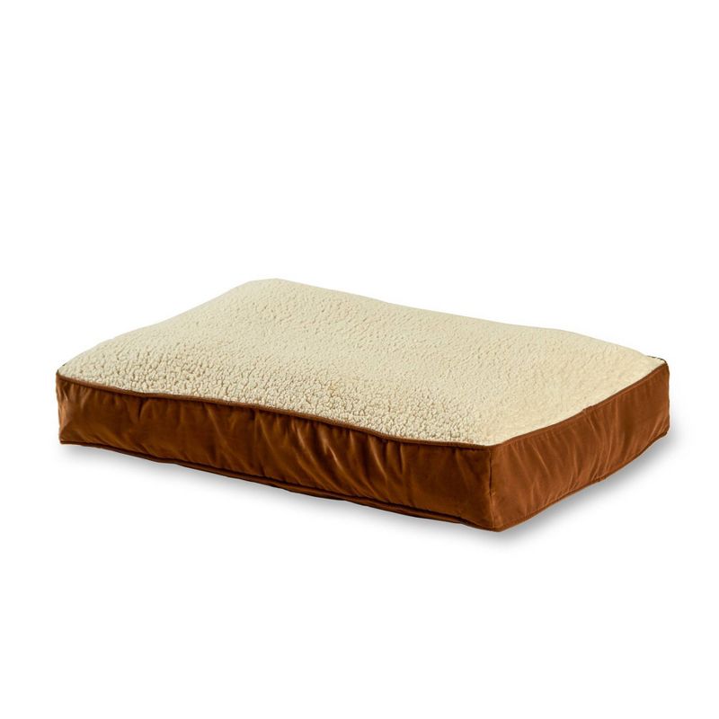 Kensington Garden Willow Deluxe Faux Shearling Rectangle Pillow Cat Bed, 4 of 7