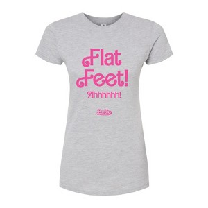 Women's - Barbie - Flat Feet Fitted Graphic T-Shirt - 1 of 3