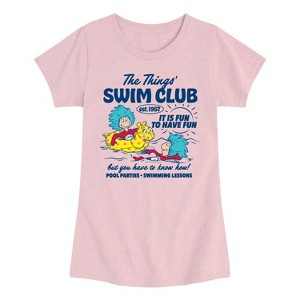 Girls' - Dr. Seuss - The Things Swim Club Fitted Short Sleeve Graphic T-Shirt - 1 of 4