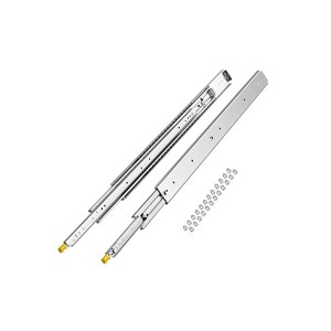 VEVOR 1 Pair Full Extension Drawer Slides 18 20 22 28 30 32 36 38 40 44 48 52 56 60 in, 500 lbs Load Capacity Locking Drawer Slides, Silver - 1 of 4