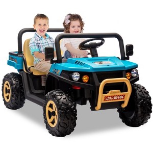 24v Ride On Dump Truck, 2 Seater Electric Ride On Car Toy for Kids, Battery Powered UTV - 1 of 4