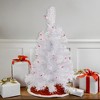 Northlight Pre-Lit Medium Rockport White Pine Artificial Christmas Tree - 2' - Purple Lights - 2 of 4
