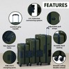 TACH V3 Connectable Hardside Suitcase Luggage Bags w/ Spinner Wheels - 3 of 4