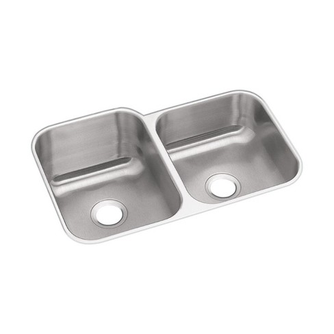 Elkay Dxuh312010r Dayton 31 3 4 Stainless Steel Double Basin Undermount Kitchen Sink Stainless Steel