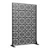Dovelina Outdoor Freestanding Metal Privacy Screen Decorative Garden Fence - 4 of 4