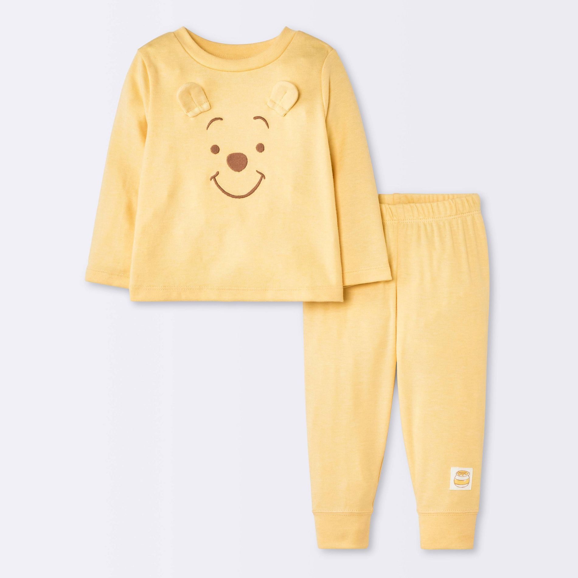 Baby 2 piece Winnie the pooh Top & Bottom Set - Cloud Island™ Yellow 3-6M