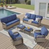 Buenhomino All-Weather Wicker Patio Sofa Conversation Set，6 Piece Patio Furniture Set - 4 of 4