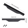 Unique Bargains Finger Edge Cabinet Pull 256mm Hole Diameter Black 10 Pcs - 2 of 4