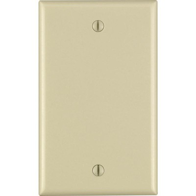 Leviton Ivory 1 gang Thermoset Plastic Blank Wall Plate (Pack of 25)