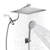 Cobbe Adjustable 12" High Pressure Dual Shower Head with 9-Spray Handheld Shower - 3 of 4