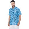 HAPPY BAY Men's Hawaiian Shirts Short Sleeve Button Down Shirt Mens Shirts Linen Effect Casual Beach Holiday Hawaii Shirts for Men - 4 of 4