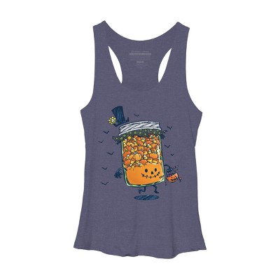 Women's Design By Humans Halloween Jam By nickv47 Racerback Tank Top