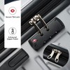 100% ABS Lightweight Suitcase with 360° Spinner Wheels, Telescoping Handle & Spacious Interior Durable, Secure Travel Luggage Set - 4 of 4