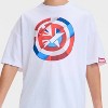 Boys' Captain America Short Sleeve Graphic T-Shirt - White - 2 of 4