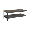 Modern Brown Coffee Table – Easy Assembly, Warm Wood Finish, Transitional Style for Living Room, 41" Long, Easy-Care Design - 2 of 4
