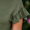 Women's Flutter Breeze Olive Mini Dress - Cupshe - 3 of 4