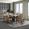 LeisureMod Modern Solid Wood Frame Dining Chair Upholstered in Leather Svelta Series - 2 of 4