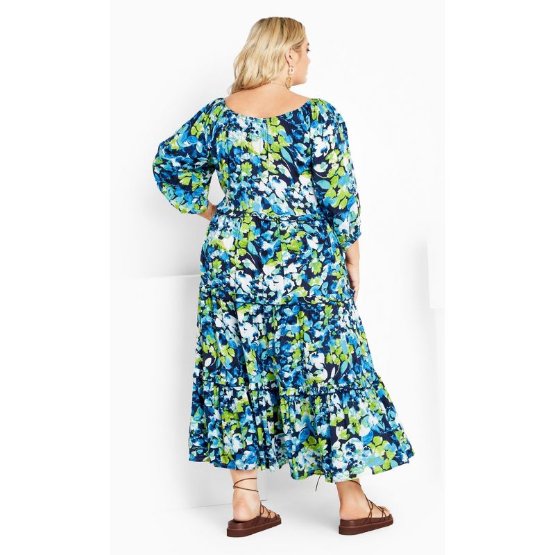 Women's Plus Size Heather Dress - floral essence | AVENUE, 4 of 8