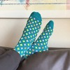 Turquoise with Colorful Plus Pattern Socks from the Sock Panda (Men's Sizes, Adult Large) - 3 of 3