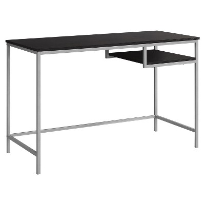Monarch Specialties Computer Desk Home Office Laptop 48InchL Work Metal Laminate Brown Grey Contemporary Modern